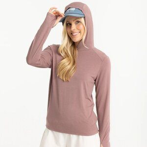 Free Fly Women's Bamboo Shade Hoodie II Sweatshirt in Fig